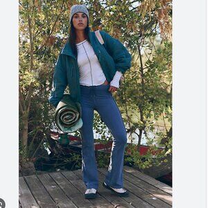 Free People Blue Boot Cut Flare Pants